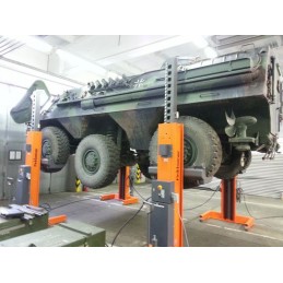Finkbeiner mobile hoist EHB707 for military armoured vehicles